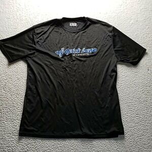 A4 Quick Lane Shirt Mens 2XL Black Tire & Auto Center Logo Graphic Tee Tagless